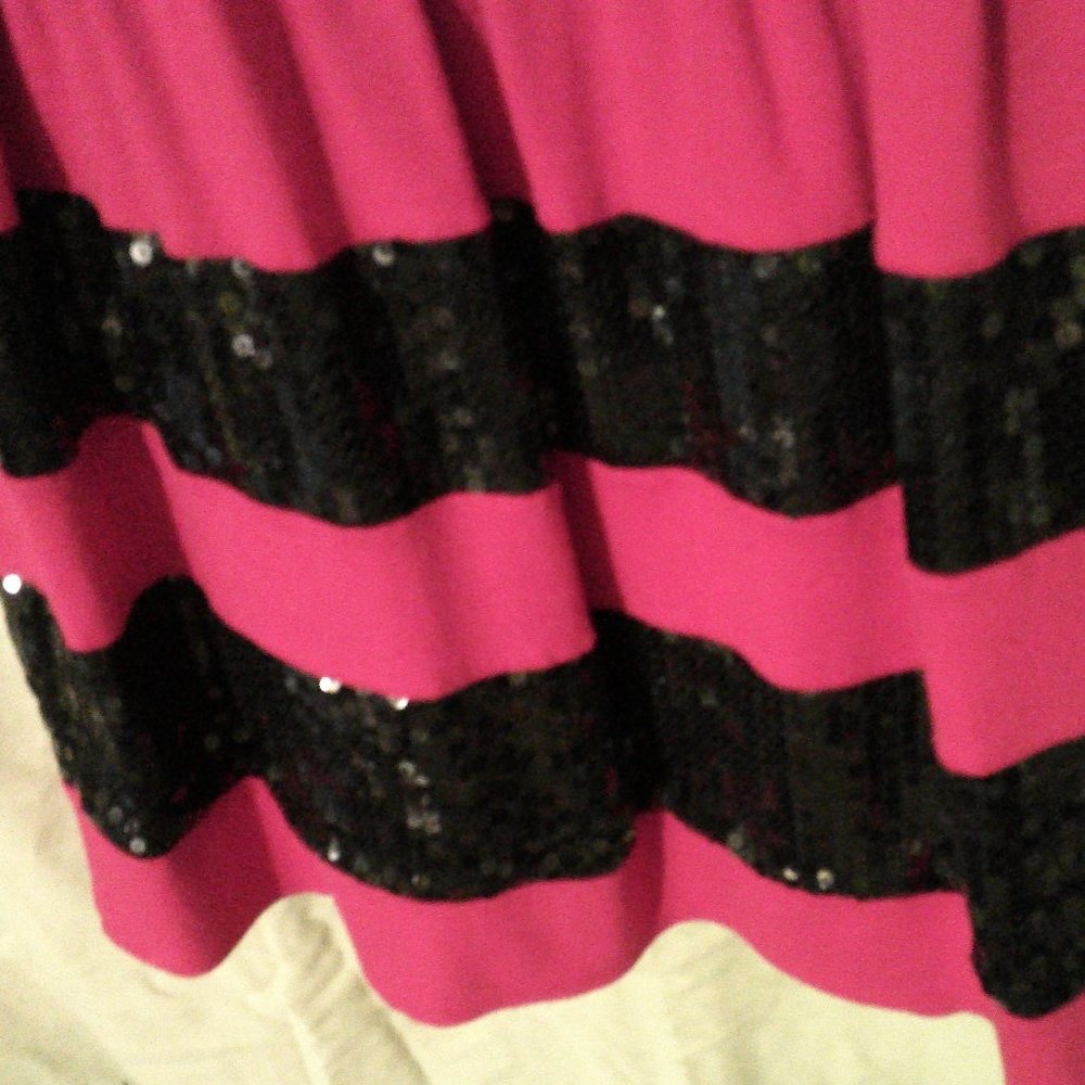 Red is in Dress -Black Sequins